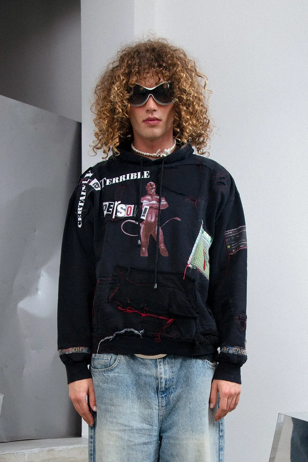 DONK Upcycled Hoodie by designer Jonty K. Mellmann — Hyfae Shop